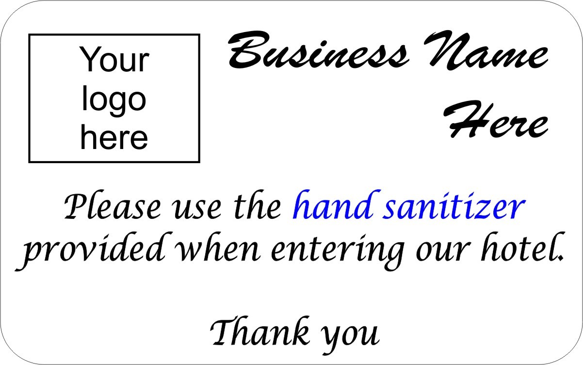 HAND SANITIZER (Example Sign)